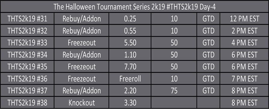 Halloween Tournament Series Day 4