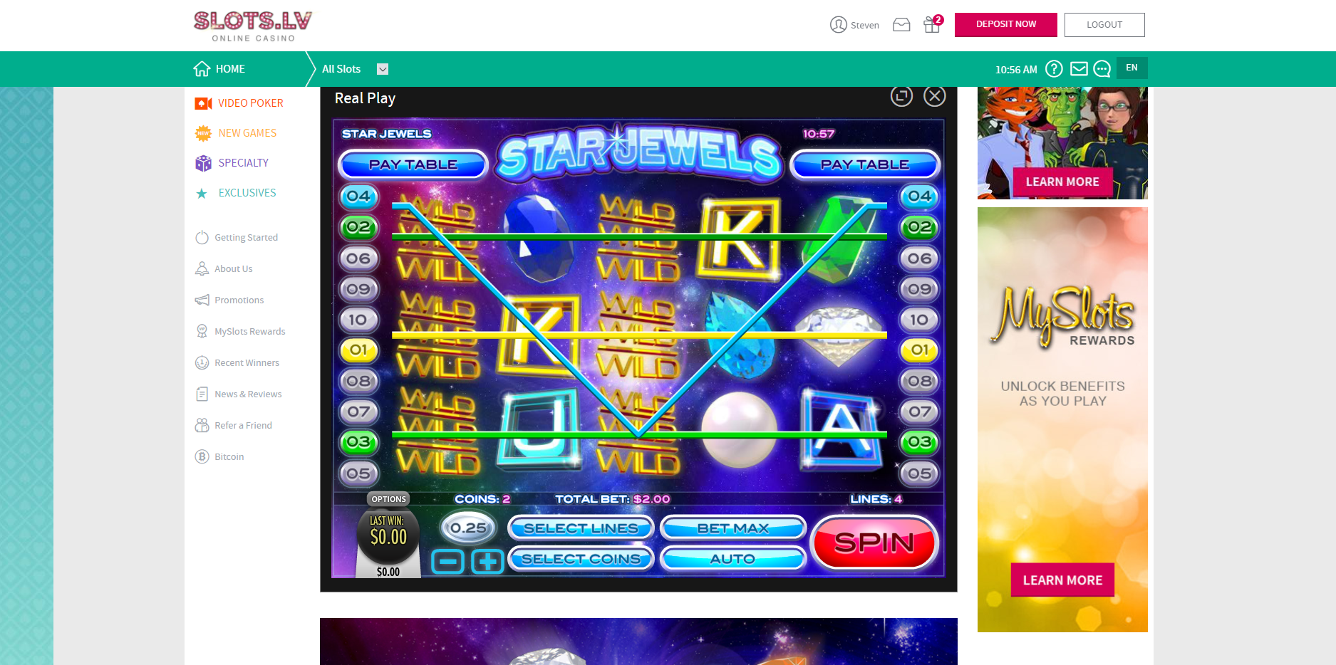 megawin free spins
